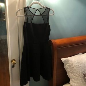 Aqua black semi - formal dress